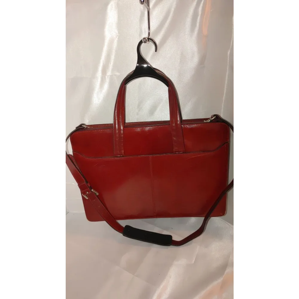 Vera Pelle Leather Laptop Attache Case
